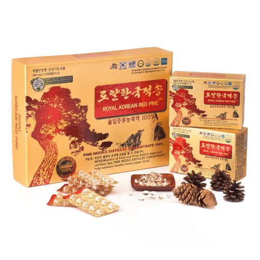 Tinh dầu thông đỏ hoàng gia Hàn Quốc 60v*450mg – Royal (Hộp nhỏ)